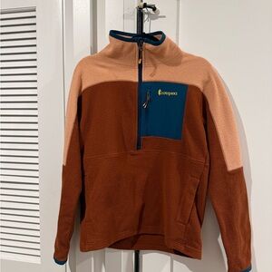 SOLD Cotopaxi quarter Abrazo Half Zip Fleece Brown Pink size S